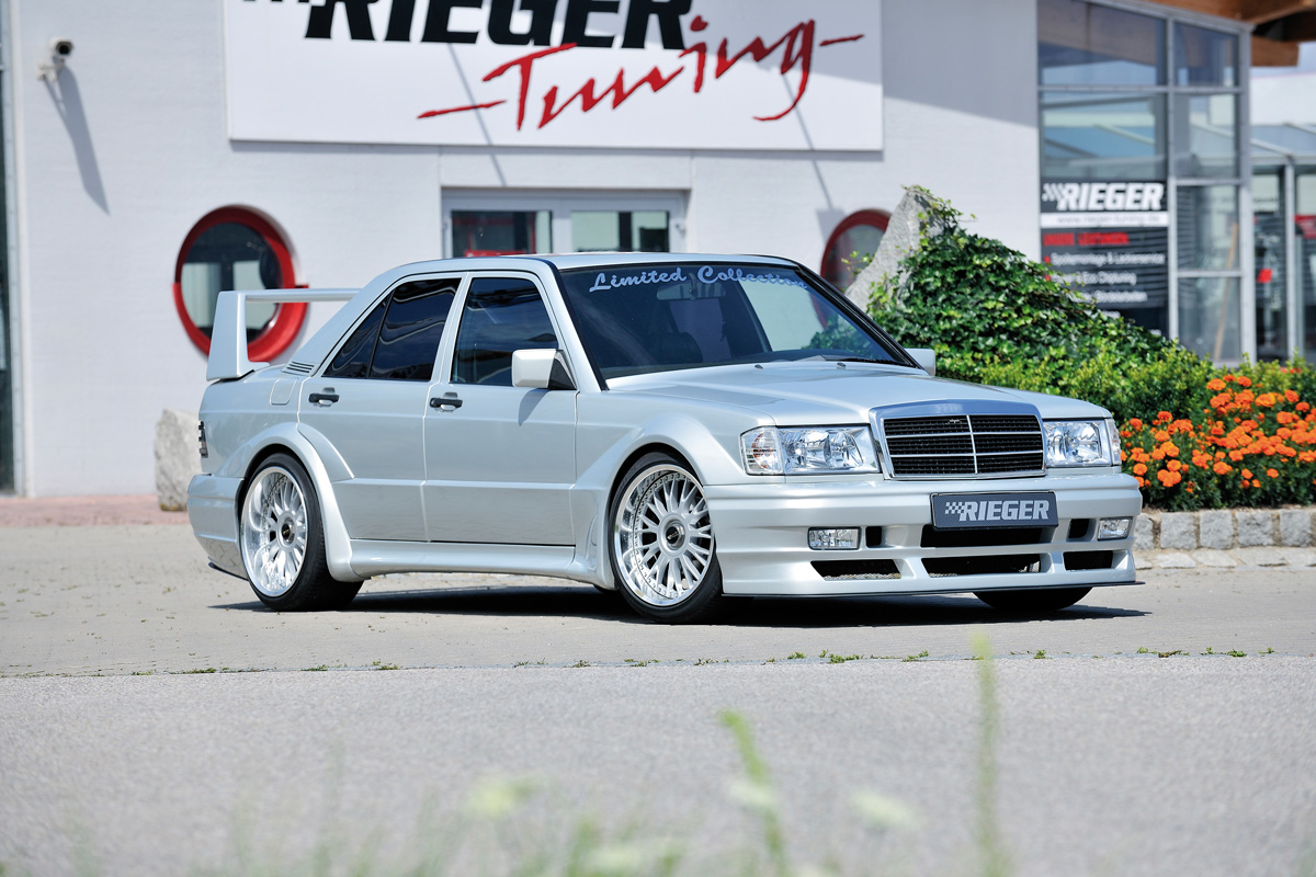 Rieger Tuning zijpaneel breedset kit Rechts Mercedes 190 [W201] Sedan