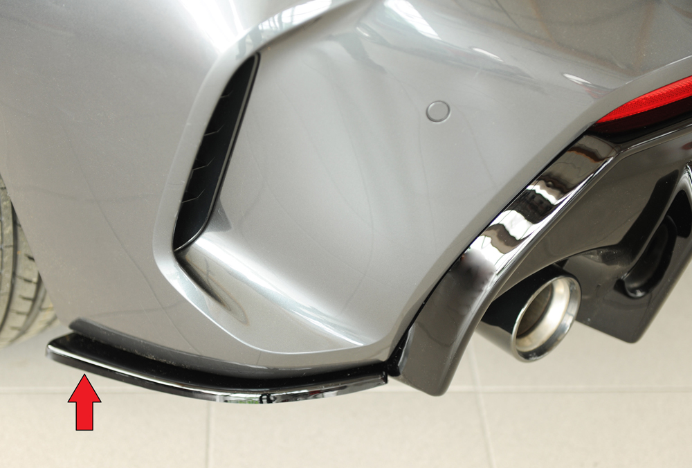 Rieger Tuning achterbumper aanzetstuk lateraal, links BMW 1-serie F40