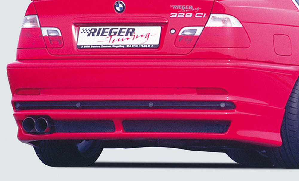 Rieger Tuning achterbumper verlenging BMW 3-serie E46