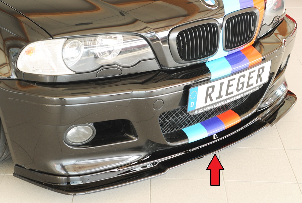 Rieger Tuning voorspoiler lip BMW 3-serie E46