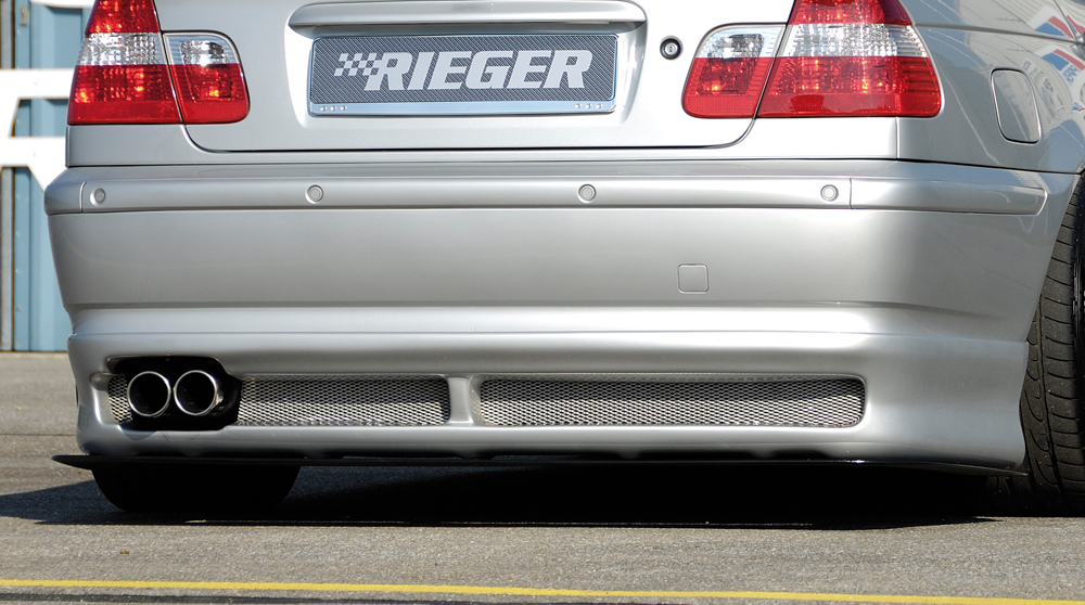 Rieger Tuning achterbumper verlenging BMW 3-serie E46 Compact