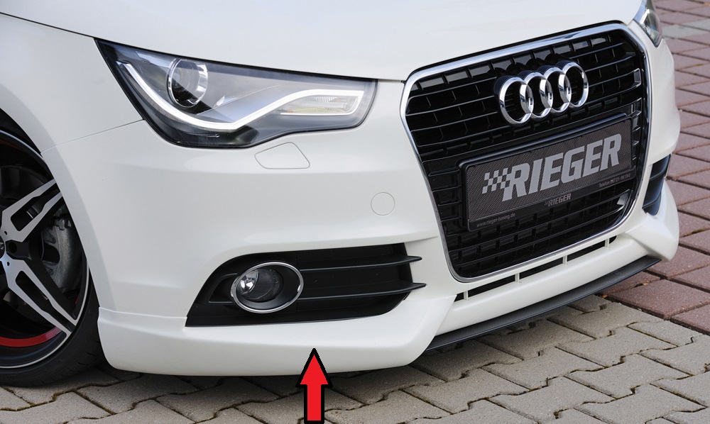 Rieger Tuning voorspoiler lip Audi A1 [8X]