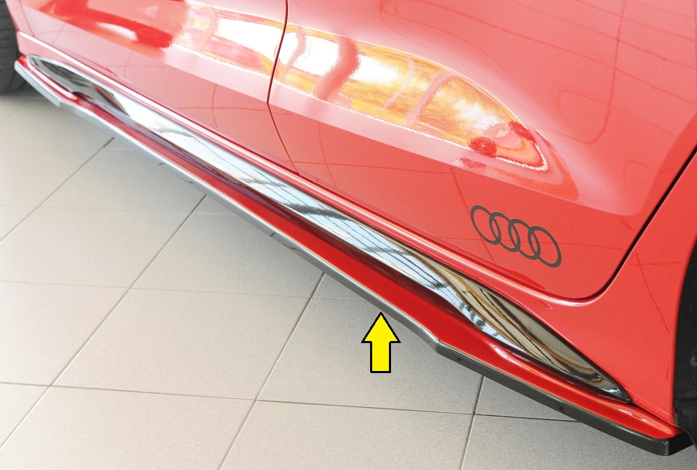 Rieger Tuning sideskirt aanzetstuk Links Audi A3 / S3 [GY]