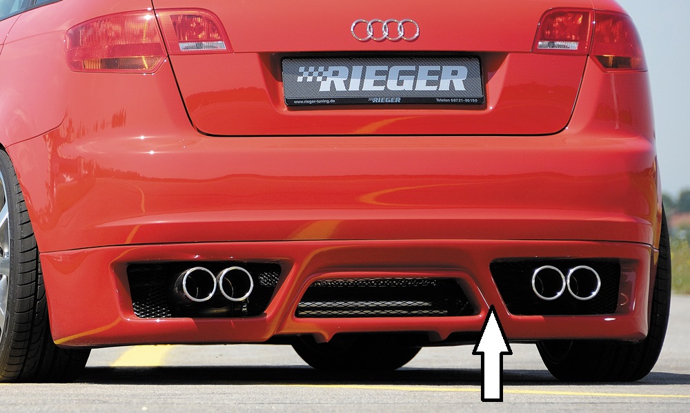 Rieger Tuning achterbumper verlenging Audi A3 [8P]