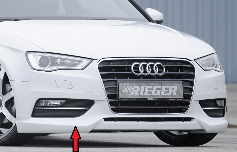 Rieger Tuning voorbumper spoiler lip Audi A3 [8V]