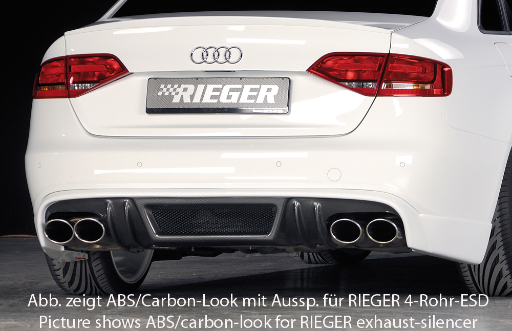 Rieger Tuning achterbumper verlenging Audi A4 / S4 [B8]