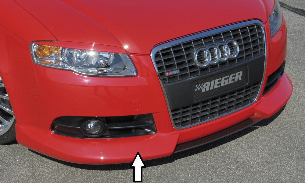 Rieger Tuning voorspoiler lip Audi A4 [B6/B7]