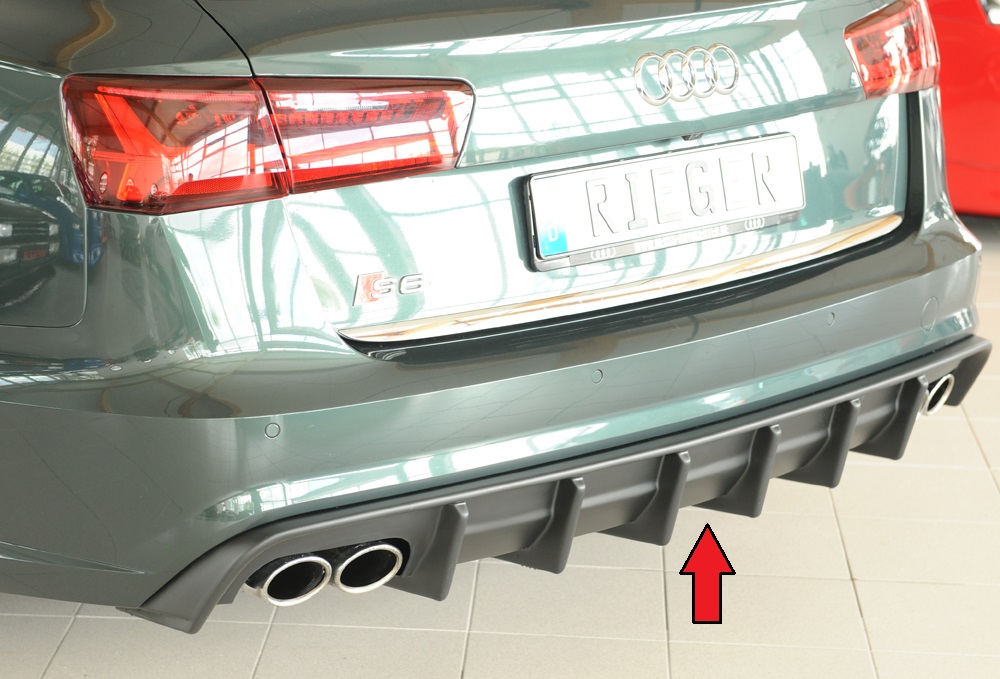 Rieger Tuning diffuser (voor auto's zonder trekhaak) Audi A6 / S6 [C7/4G]