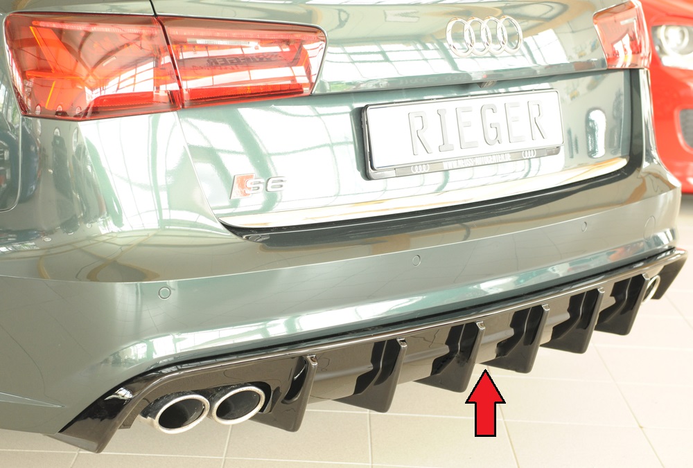 Rieger Tuning diffuser (voor auto's zonder trekhaak) Audi A6 / S6 [C7/4G]