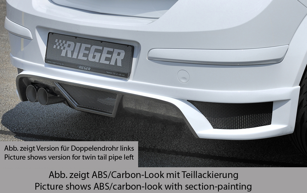 Rieger Tuning achterbumper verlenging Opel Astra H