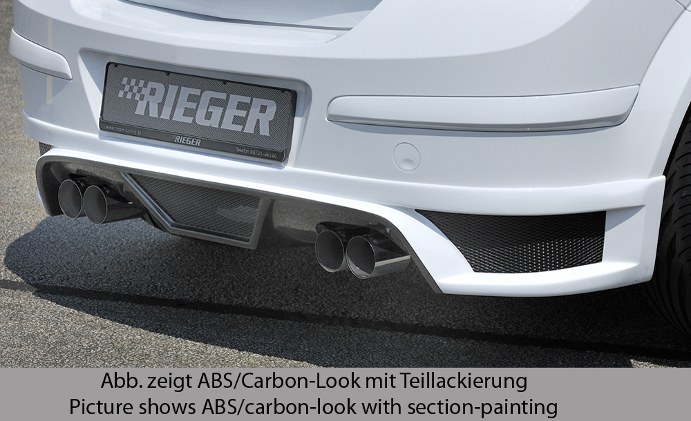 Rieger Tuning achterbumper verlenging Opel Astra H