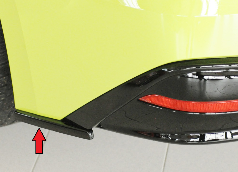 Rieger Tuning achterbumper aanzetstuk lateraal, links Skoda Enyaq iV / RS NY