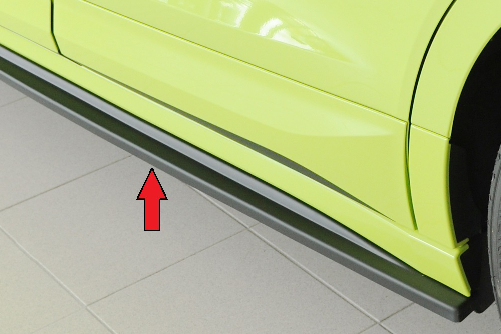 Rieger Tuning sideskirt aanzetstuk Links Skoda Enyaq iV / RS NY