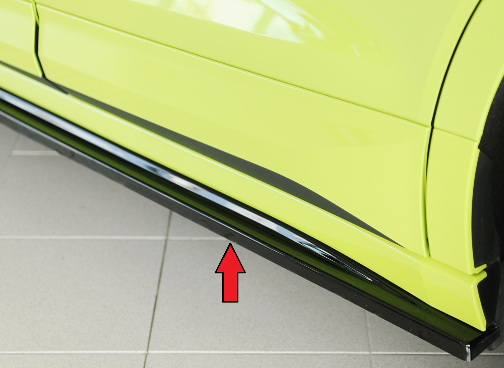 Rieger Tuning sideskirt aanzetstuk Links Skoda Enyaq iV / RS NY