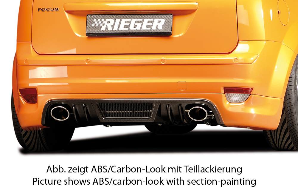 Rieger Tuning achterbumper verlenging Ford Focus 2