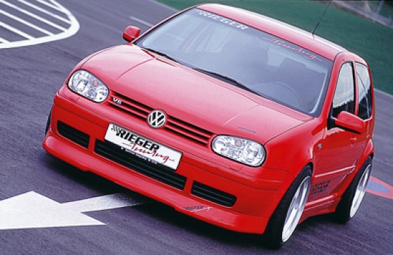 Rieger Tuning voorspoiler lip USA-versie VW Golf 4