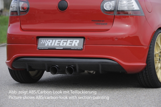 Rieger Tuning achterbumper verlenging VW Golf 5