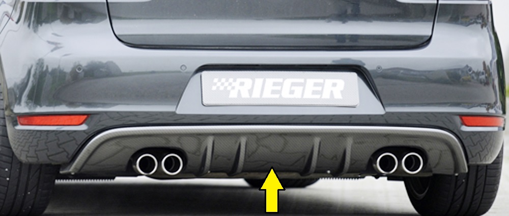 Rieger Tuning diffuser VW Golf 6