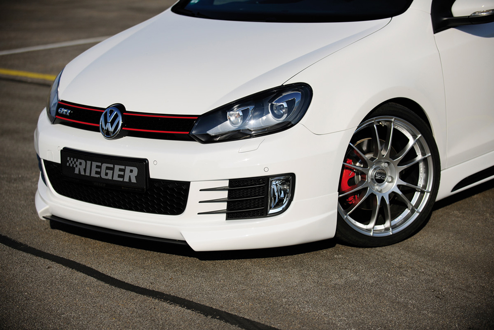 Rieger Tuning voorspoiler lip VW Golf 6