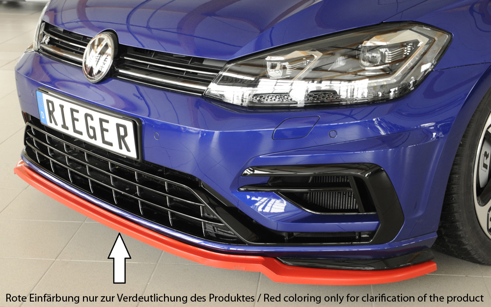 Rieger Tuning voorsplitter alleen voor R / R-Line VW Golf 7