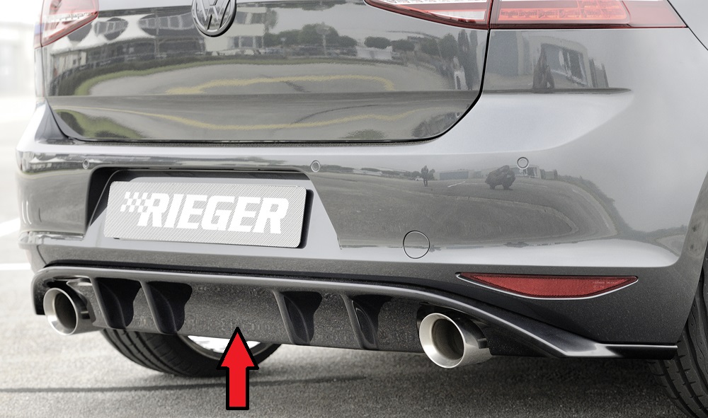 Rieger Tuning diffuser VW Golf 7