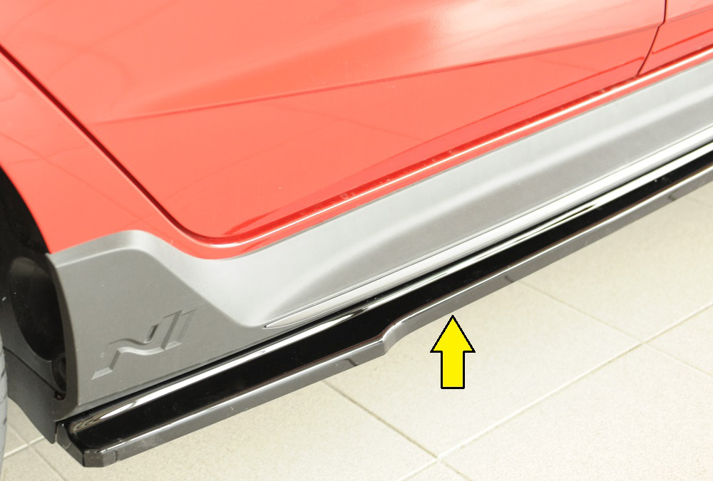 Rieger Tuning sideskirt aanzetstuk Links Hyundai i20N