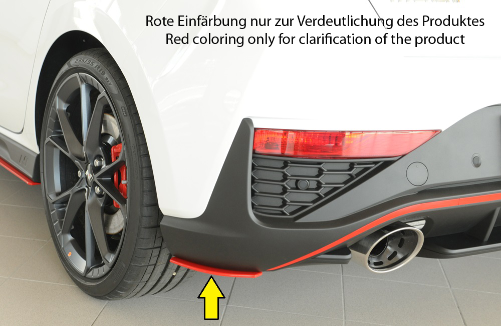 Rieger Tuning achterbumper aanzetstuk lateraal, links Hyundai i30 N