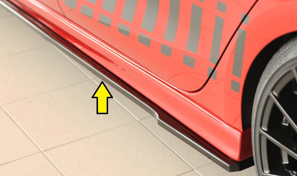 Rieger Tuning sideskirt aanzetstuk Links Cupra Leon [KL]
