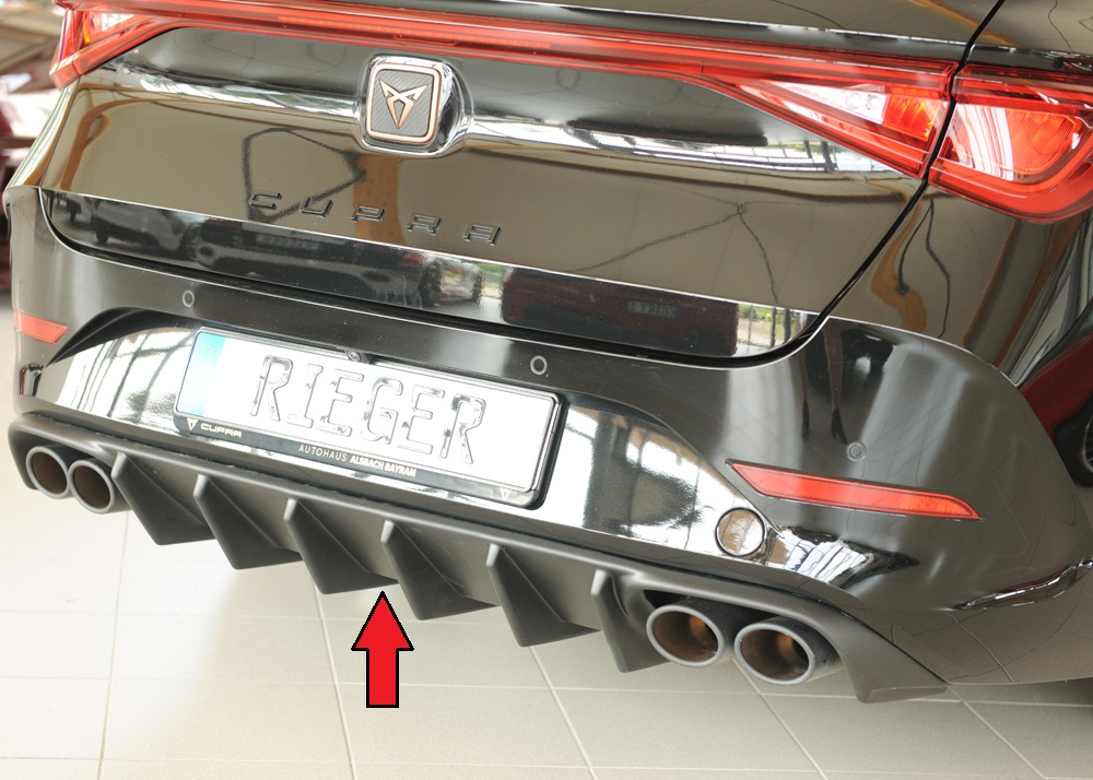 Rieger Tuning diffuser (voor auto's met trekhaak) Cupra Leon [KL]