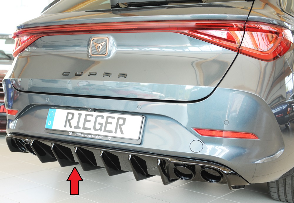 Rieger Tuning diffuser (voor auto's zonder trekhaak) Cupra Leon [KL]
