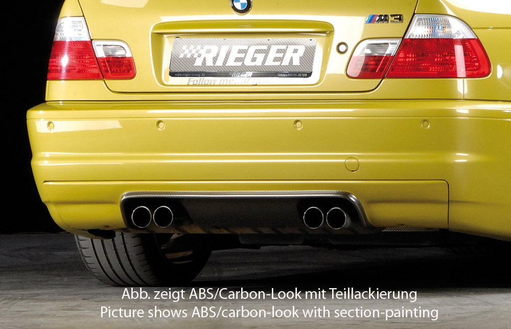 Rieger Tuning achterbumper verlenging CS-Look BMW M3 E46