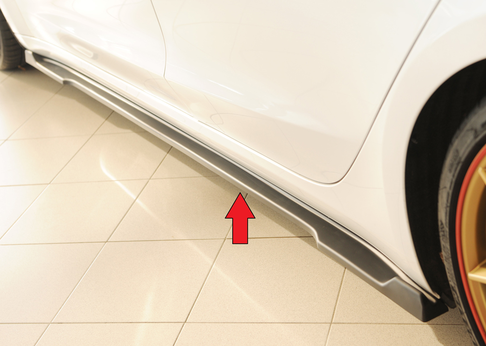 Rieger Tuning sideskirt aanzetstuk Links Tesla Model 3