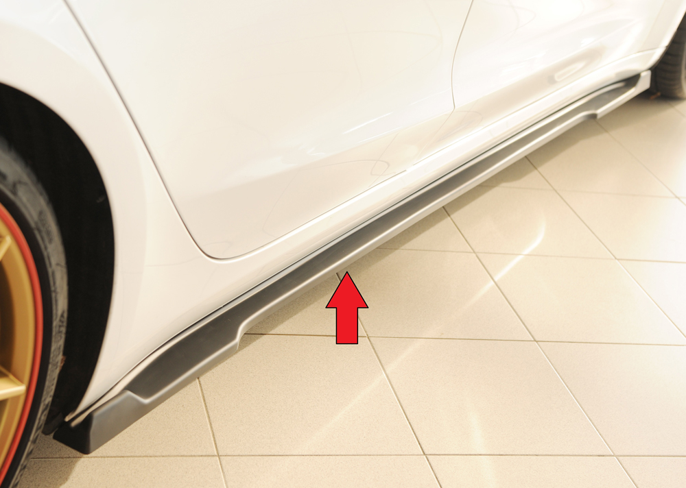 Rieger Tuning sideskirt aanzetstuk Rechts Tesla Model 3