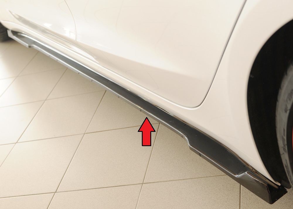 Rieger Tuning sideskirt aanzetstuk Links Tesla Model 3