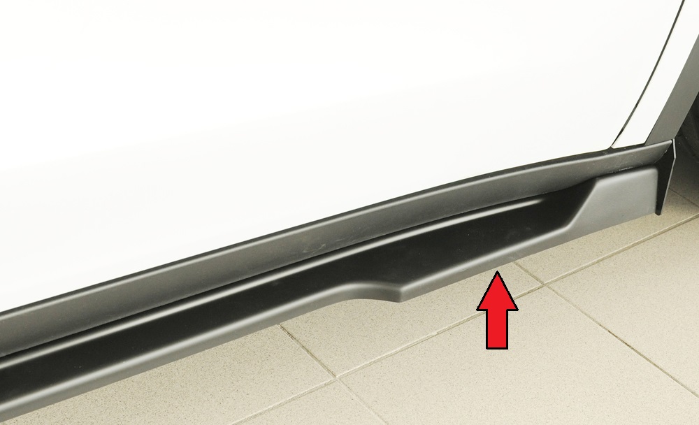 Rieger Tuning sideskirt aanzetstuk Rechts Tesla Model Y