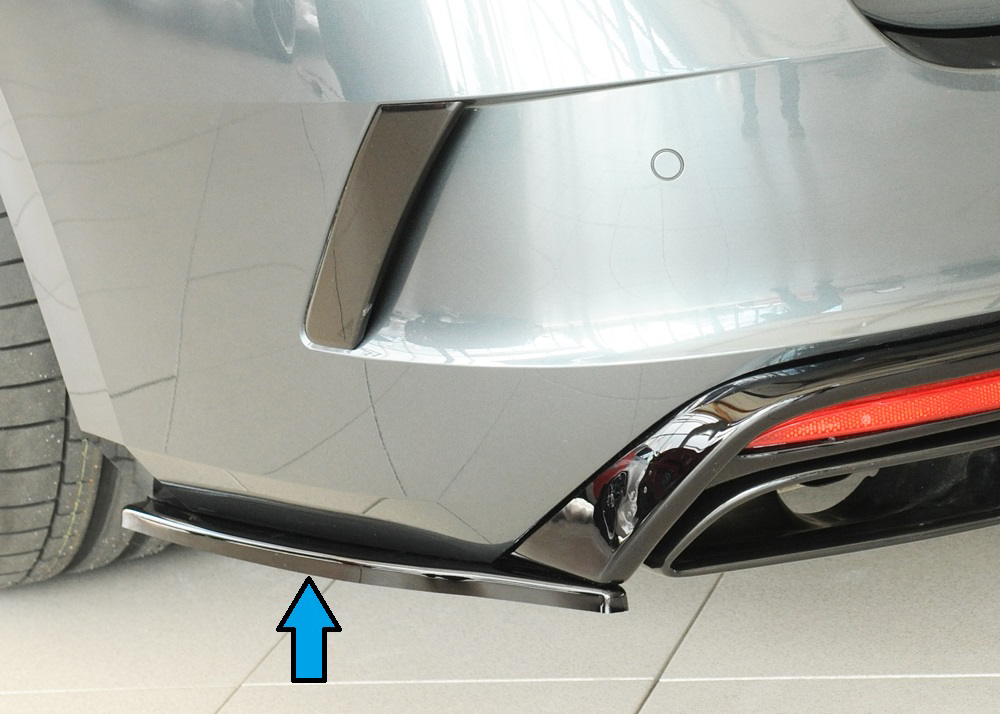 Rieger Tuning achterbumper aanzetstuk lateraal, links Skoda Octavia RS NX