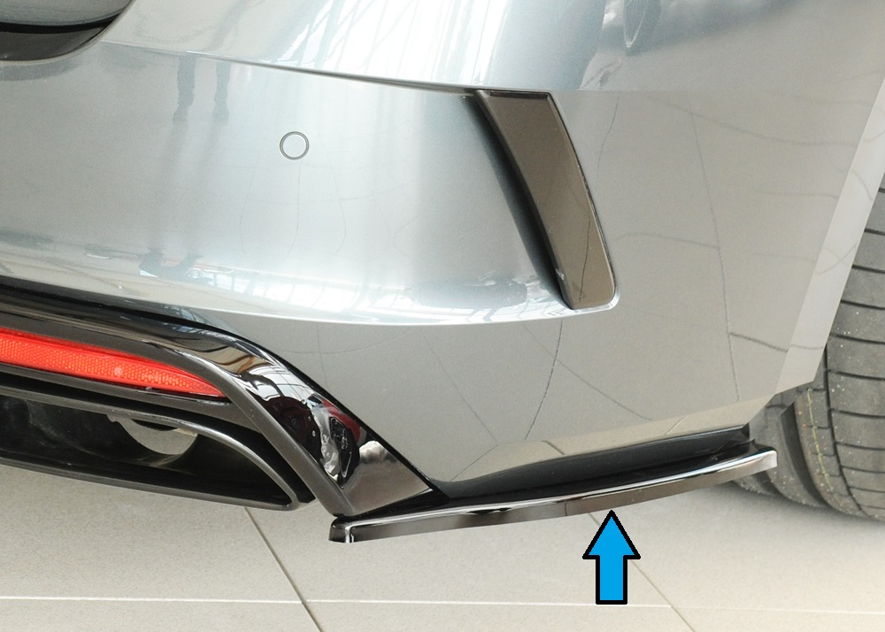 Rieger Tuning achterbumper aanzetstuk lateraal, rechts Skoda Octavia RS NX