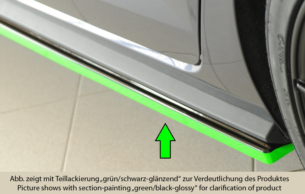 Rieger Tuning sideskirt aanzetstuk Links VW Polo (AW)