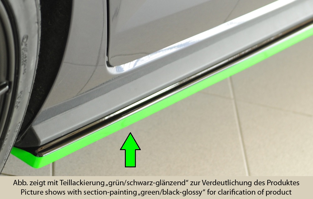Rieger Tuning sideskirt aanzetstuk Rechts VW Polo (AW)