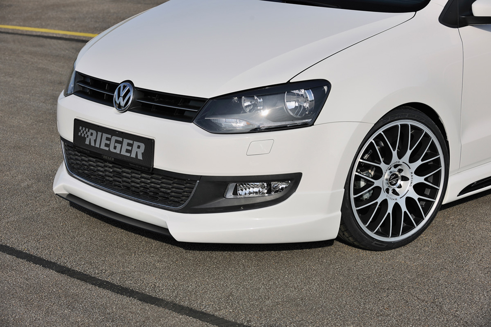 Rieger Tuning voorbumper spoiler lip VW Polo 6 (6R)