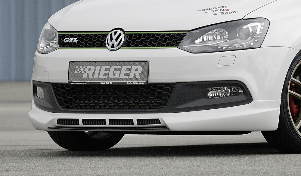 Rieger Tuning voorbumper spoiler lip VW Polo 6 (6R)