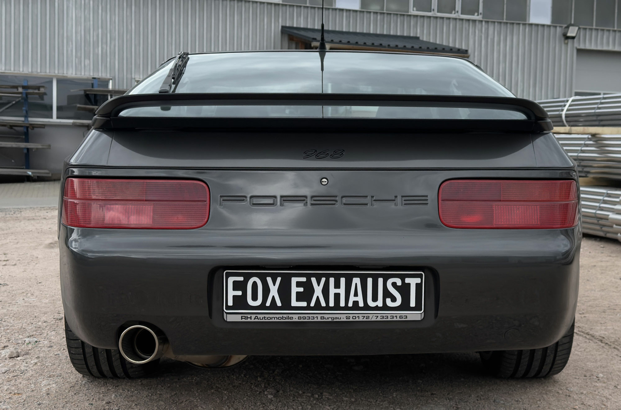 Fox Sportuitlaat Porsche 968 half uitlaatsysteem bestaande uit achter- en voordemper - uitlaatpijp 1x100 type 47