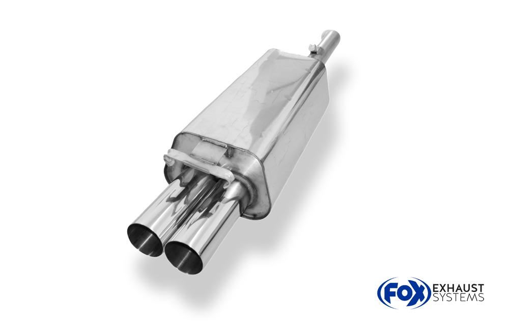 Fox Sportuitlaat Audi 100/A6 Type C3/C4 Achterdemper voorwielaandrijving - 2x76 Type 10