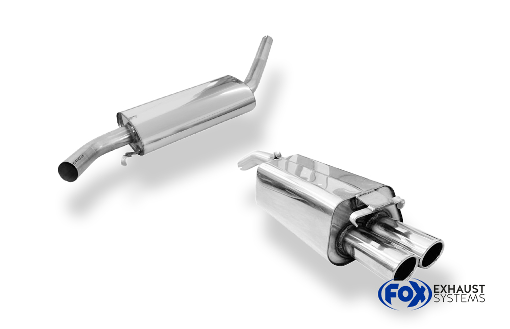 Fox Sportuitlaat Audi 100/A6 Type C3/C4 Voorwielaandrijving Achter- en voordemper - 2x76 Type 16