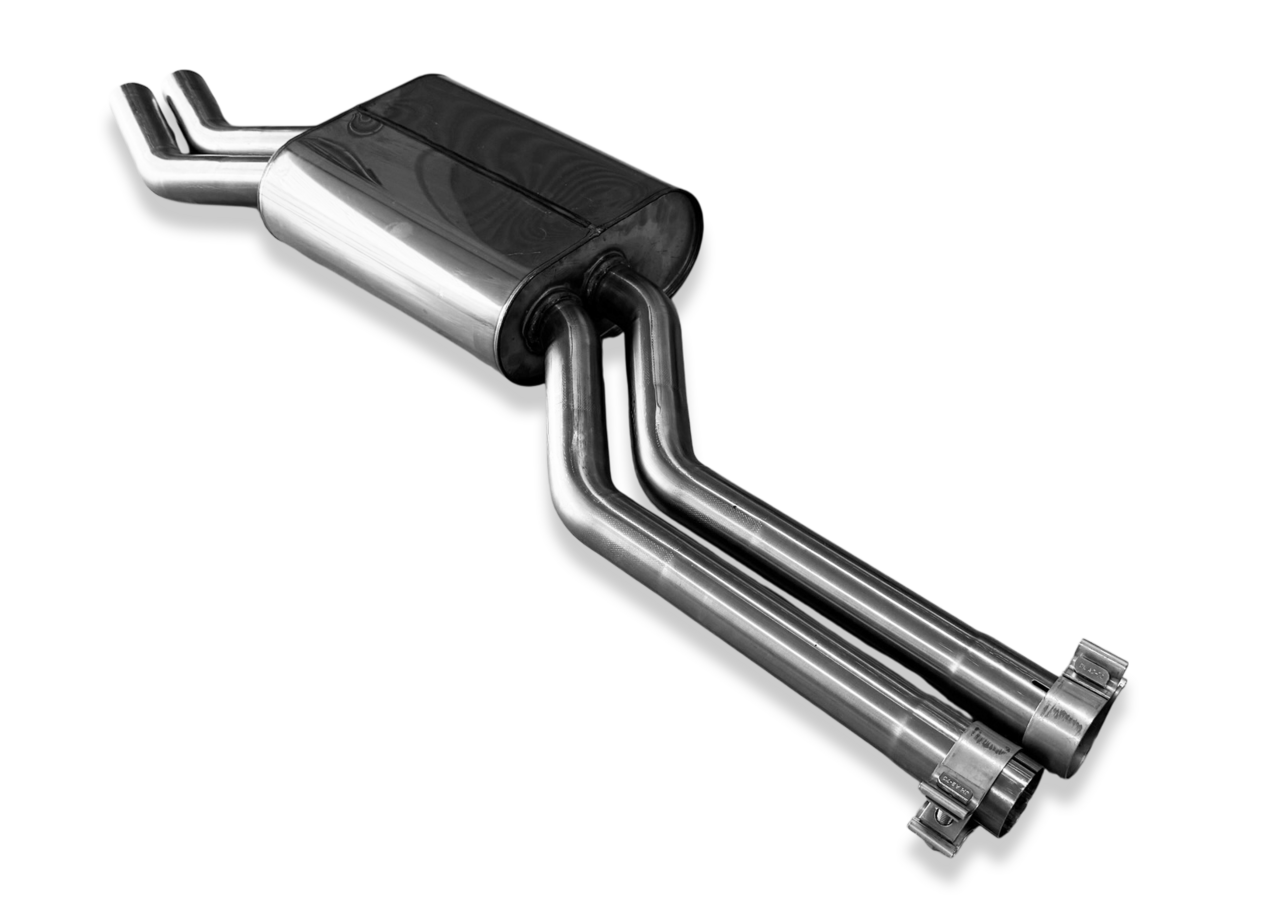 Fox Sportuitlaat Mercedes W123/S123 - middendemper voor 4- en 6-cilindermotoren