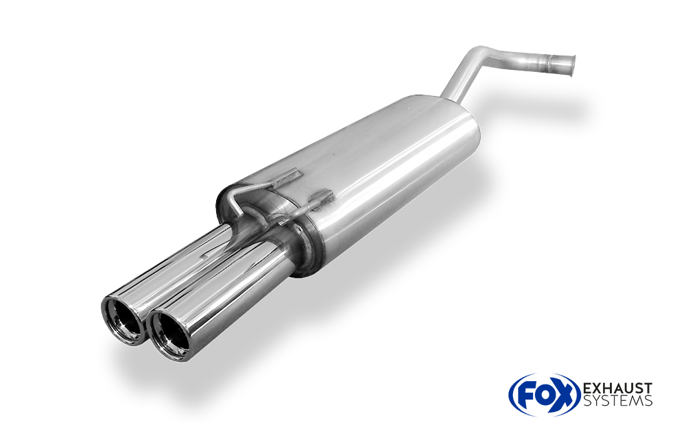 Fox Sportuitlaat Renault 19 - 5-deurs/cabriolet achterdemper - 2x76 Type 13