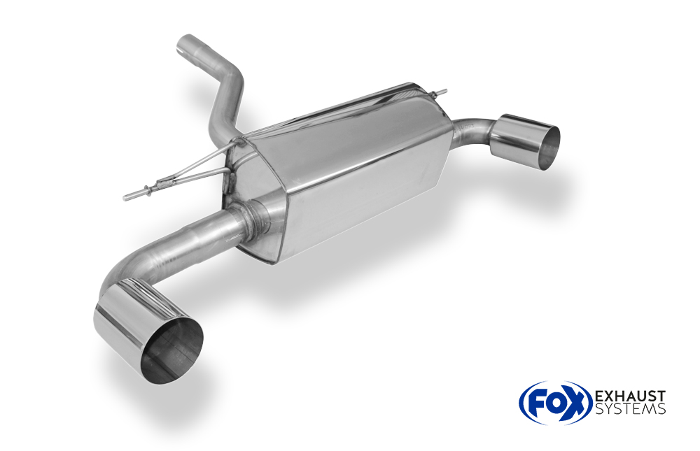 Fox Sportuitlaat BMW F20/F21 - 120d Achterdemper dwarsuitgang rechts/links - 1x100 Type 10 rechts/links