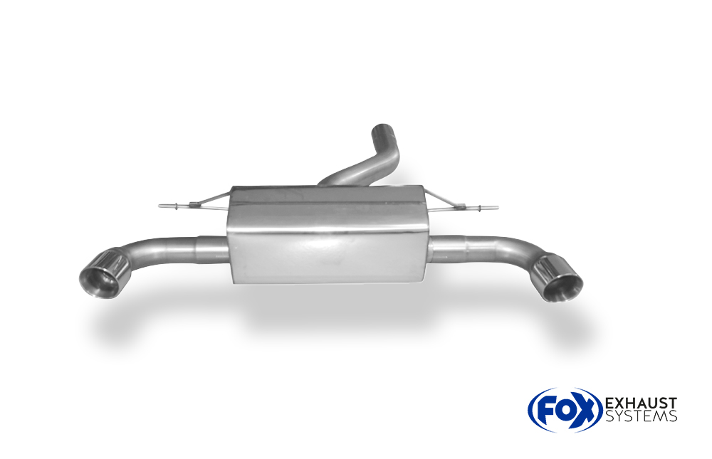 Fox Sportuitlaat BMW F20/F21 - 120d Achterdemper dwarsuitgang rechts/links - 1x90 Type 25 rechts/links