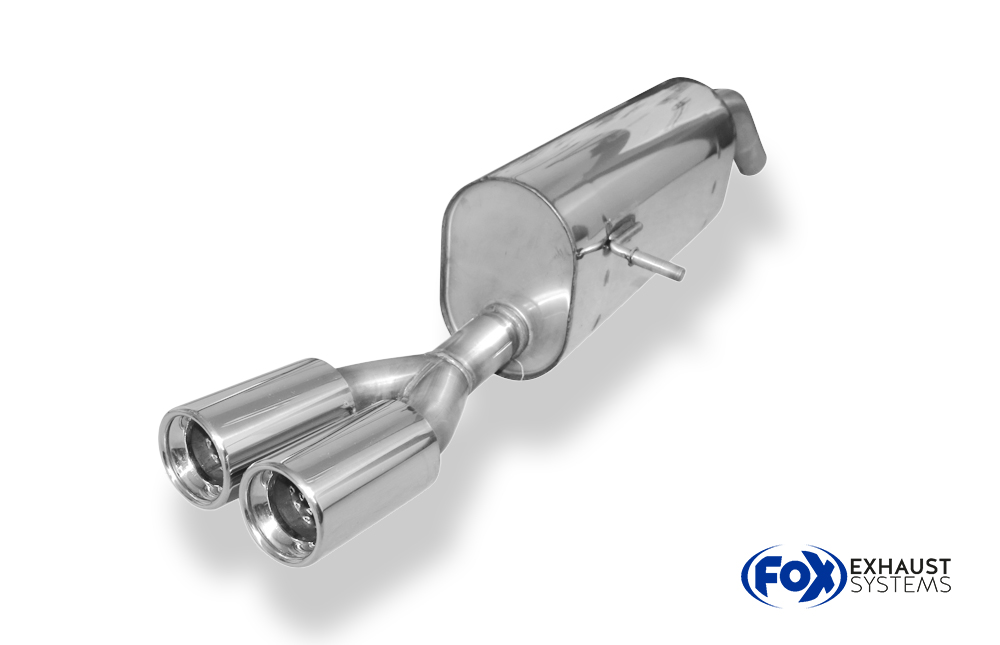 Fox Sportuitlaat Peugeot 207 SW enkelzijdige achterdemper - 2x80 Type 13