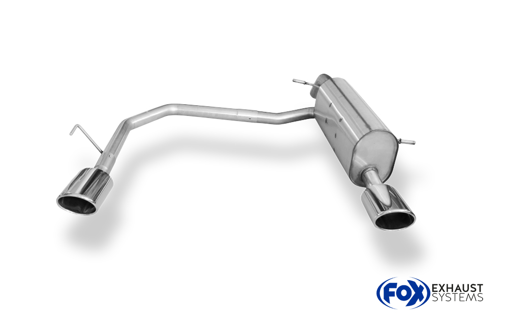 Fox Sportuitlaat Peugeot 207/ 207 SW/ 208 Achterdemper, rechter/linker uitlaat - 115x85 Type 32 rechts/links